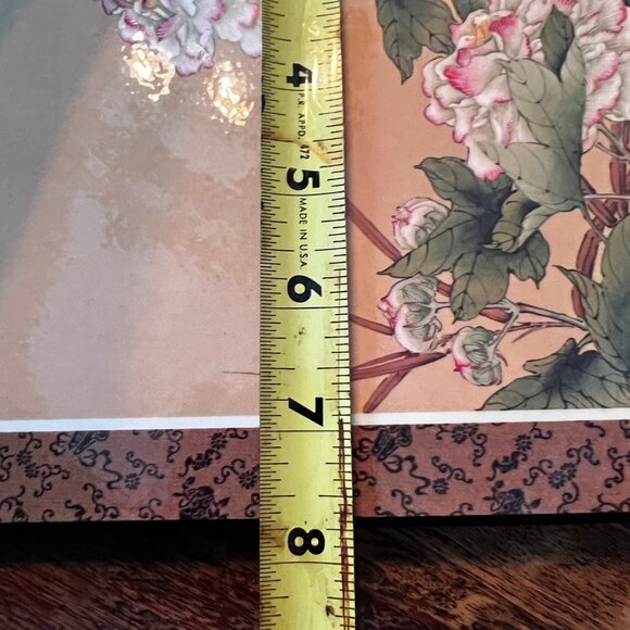 Set of 2 Vintage Japanese Floral & Bird Prints On Decorative Boards - Picture 3 of 8